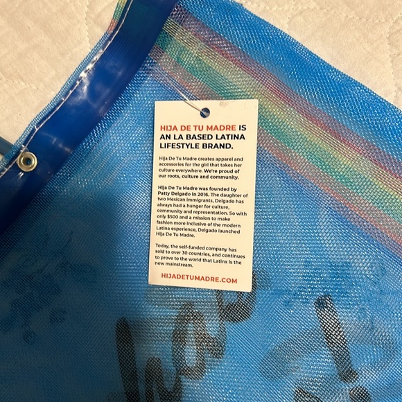 “Muchas Gracias” Mesh Tote - Picture 3 of 4